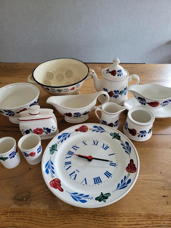 Delfts Blauw Servies Boerenbont, Antiek en Kunst, Antiek | Servies compleet, Ophalen