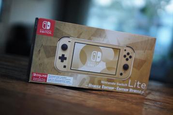 Gouden Nintendo Switch Lite Hyrule Edition incl. oplader! beschikbaar voor biedingen