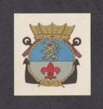 Albumplaatje Militair Embleem Marine Roermond., Verzamelen, Ophalen of Verzenden, Zo goed als nieuw