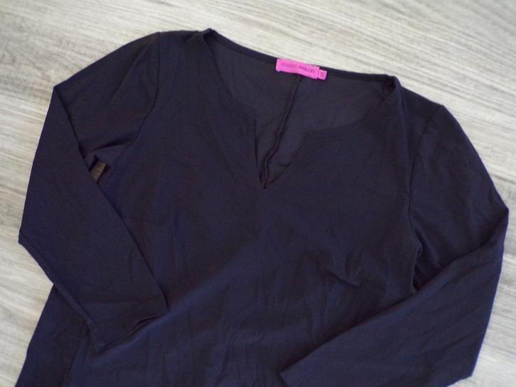 Zwarte jurk van Studio Anneloes – maat S – travelstof, Kleding | Dames, Jurken, Zo goed als nieuw, Maat 38/40 (M), Zwart, Boven de knie