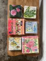 Servetten met bloemenmotieven -, Huis en Inrichting, Ophalen, Nieuw