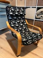 Ikea poang kinderstoel inclusief hoes met poezen print, Kinderen en Baby's, Kinderstoelen, Ophalen, Overige typen