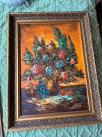 Bloemstilleven met fruit, olieverf op doek, Antiek en Kunst, Ophalen