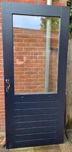 Hardhouten Buitendeur met Thermopane, Ophalen, Gebruikt, 80 tot 100 cm, Buitendeur
