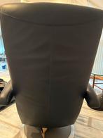 Leolux Stoel - Donkerblauw - Comfortabel, Ophalen, Gebruikt, 50 tot 75 cm, Leer