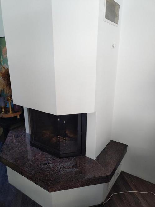 Inbouw Houthaard met Stenen Afwerking, Huis en Inrichting, Haarden, Gebruikt, Houthaard, Ophalen