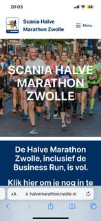 GEZOCHT: startbewijs halve marathon Zwolle, Tickets en Kaartjes