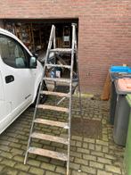 Houten trap, Doe-het-zelf en Verbouw, Ladders en Trappen, Gebruikt, Trap, Ophalen of Verzenden, Opvouwbaar of Inschuifbaar