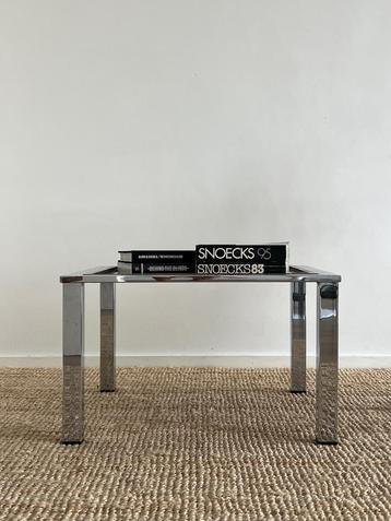 Vintage Belgochrom bijzettafel / salontafel beschikbaar voor biedingen