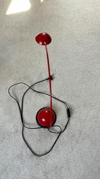 Vintage bureaulamp rood, Gebruikt, Ophalen of Verzenden, Metaal, Minder dan 50 cm