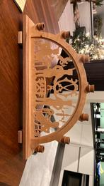 Mooi houten tafereel kaarsjes kerst, Ophalen of Verzenden