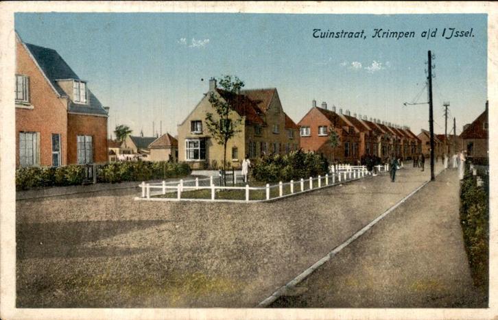 Krimpen aan den IJssel - Tuinstraat, Verzamelen, Ansichtkaarten | Nederland, Gelopen, Zuid-Holland, 1940 tot 1960, Ophalen of Verzenden
