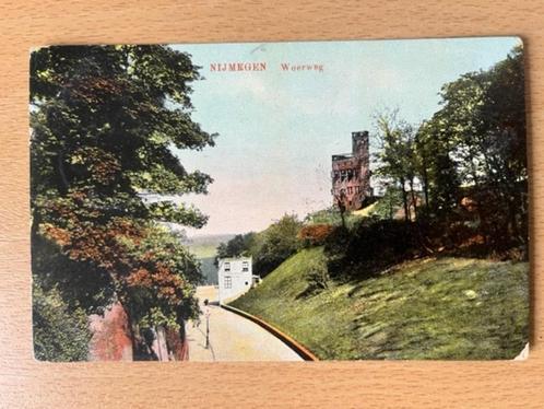 Nijmegen - 1917 - Woerweg (militaire post), Verzamelen, Ansichtkaarten | Nederland, Gelopen, Gelderland, Voor 1920, Verzenden