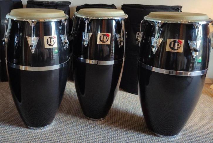 Latin Percussion Patato conga set met extra's, Muziek en Instrumenten, Percussie, Zo goed als nieuw, Melodische percussie, Ophalen