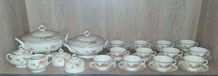 H&C Boheems Porselein Theeset 1959 - Zeldzaam!, Huis en Inrichting, Keuken | Servies, Ophalen