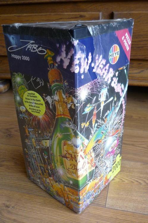 Nieuw Oude Heye Jabo '' HAPPY 2000 '' 2000 st., Hobby en Vrije tijd, Denksport en Puzzels, Nieuw, Legpuzzel, Meer dan 1500 stukjes