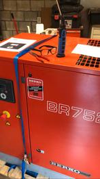 Compressor schroefcompressor BERKO, Gebruikt, Ophalen of Verzenden, Geluidgedempt, 6 tot 10 bar