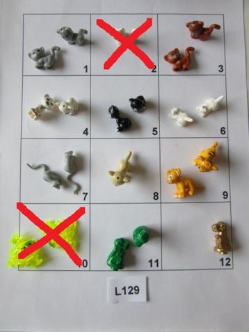 L129 LEGO DIEREN KATTEN RAT BABY DINOSAURUS TIJGER WELP beschikbaar voor biedingen