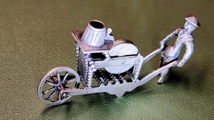 Scharensliep, zilveren miniatuur, Antiek en Kunst, Antiek | Goud en Zilver, Zilver, Ophalen of Verzenden