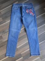 Bel & Bo, jeans met bloemen, 40, Kleding | Dames, Lang, Blauw, Maat 38/40 (M), Ophalen of Verzenden