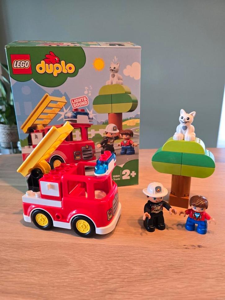 Duplo Brandweerwagen 10901, compleet en met doos!!, Kinderen en Baby's, Speelgoed | Duplo en Lego, Zo goed als nieuw, Duplo, Complete set