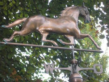Koperen windwijzer weerhaan arend adelaar haan hond paard beschikbaar voor biedingen