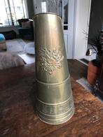 Geel Koperen Kolenkit met vogel/ Paraplubak, Antiek en Kunst, Antiek | Koper en Brons, Ophalen of Verzenden, Koper