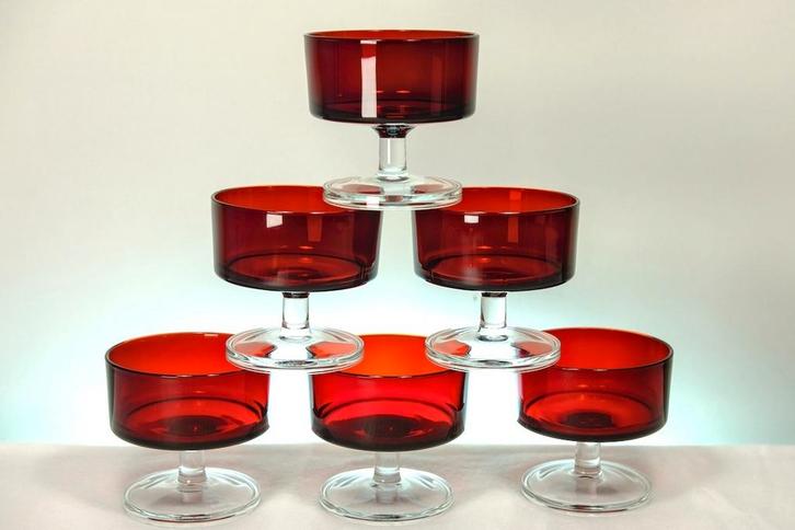 Vintage Champagne coupes Luminarc Chevaillier, Antiek en Kunst, Antiek | Glas en Kristal, Ophalen of Verzenden