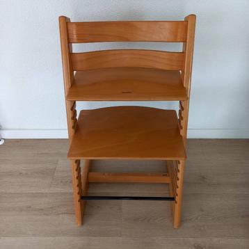Stokke Tripp Trapp kinderstoel met stoelverkleiner. beschikbaar voor biedingen