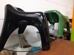 Space age fauteuil zwart jaren 60 70 design vintage retro, Huis en Inrichting, Fauteuils, Ophalen, Kunststof, Gebruikt, ?