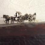 zilveren miniatuur bierwagen, Antiek en Kunst, Ophalen of Verzenden, Zilver