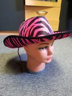 Cowboyhoed tijger roze, Ophalen, Nieuw, Carnaval, Accessoires