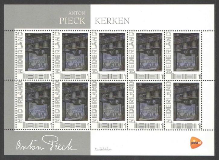 Postzegels Anton Pieck: Kerken, Postzegels en Munten, Postzegels | Nederland, Postfris, Na 1940, Ophalen of Verzenden