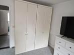 Solide hoge klerenkast (Wit) (VERKOCHT!), Ophalen, Gebruikt, 25 tot 50 cm, 200 cm of meer