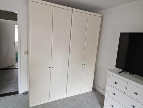 Solide hoge klerenkast (Wit) (VERKOCHT!), Huis en Inrichting, Kasten | Kledingkasten, Gebruikt, 200 cm of meer, 25 tot 50 cm, Ophalen