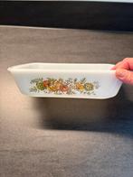 Ovenschaal vintage wit met bloemen, Huis en Inrichting, Keuken | Servies, Ophalen of Verzenden, Overige stijlen, Schaal of Schalen