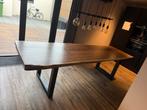 Massief Houten Eettafel +8 stoeIen Modern&Stoer Design, Huis en Inrichting, Tafels | Eettafels, Ophalen, 50 tot 100 cm, Zo goed als nieuw