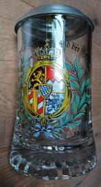 Vintage Global Art Germany Bierpul met Deksel-1835–1918 Glas, Ophalen of Verzenden, Nieuw, Glas of Glazen, Overige merken