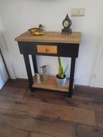 Sidetable robuust model., 100 tot 150 cm, Nieuw, Ophalen of Verzenden, Eikenhout