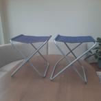 Camping Krukjes - Set van 2, Huis en Inrichting, Stoelen, Gebruikt, Twee, Blauw, Ophalen of Verzenden