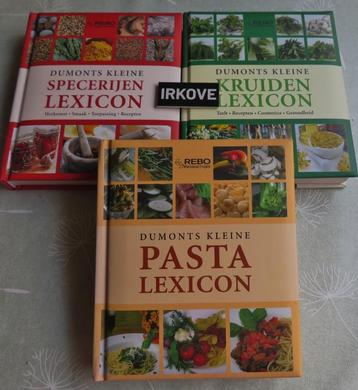 DUMONTS LEXICON 4 X * Pasta, Specerijen, Kaas en Kruiden * beschikbaar voor biedingen