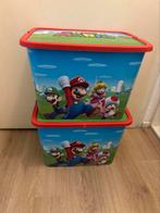Super Mario opbergbox 2 stuks, Ophalen of Verzenden, Gebruikt