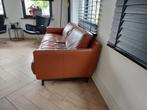 Leolux Azzuro leren bank, Ophalen, Gebruikt, Driepersoons, 75 tot 100 cm