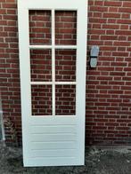 NIEUWE Hardhouten deur 78x201,5 cm vaste roeden, Minder dan 80 cm, Nieuw, Ophalen of Verzenden, Buitendeur