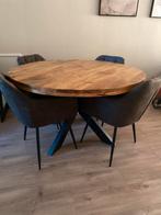 Eetkamerstoelen - Set van 4, Huis en Inrichting, Tafels | Eettafels, Ophalen, Minder dan 50 cm, Zo goed als nieuw, Metaal
