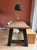 Eettafel steigerhout, Huis en Inrichting, Tafels | Eettafels, Ophalen, Gebruikt, 50 tot 100 cm, 150 tot 200 cm