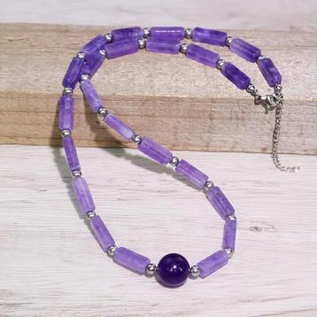 Ketting van amethist beschikbaar voor biedingen