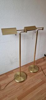 Dijkstra messing vloerlamp 2x ( HAARLEM ), Huis en Inrichting, Lampen | Tafellampen, Ophalen of Verzenden, Minder dan 50 cm