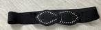 Zwarte Tailleriem met Studs, 3 tot 5 cm, Minder dan 80 cm, Zwart, Tailleriem