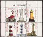 Suriname 1926/31 postfris Vuurtorens 2012, Ophalen of Verzenden, Postfris